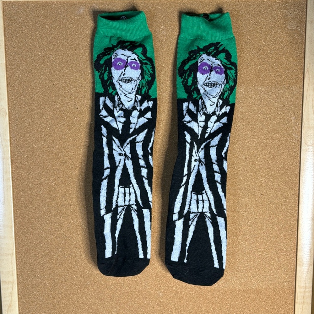 Beetlejuice socks